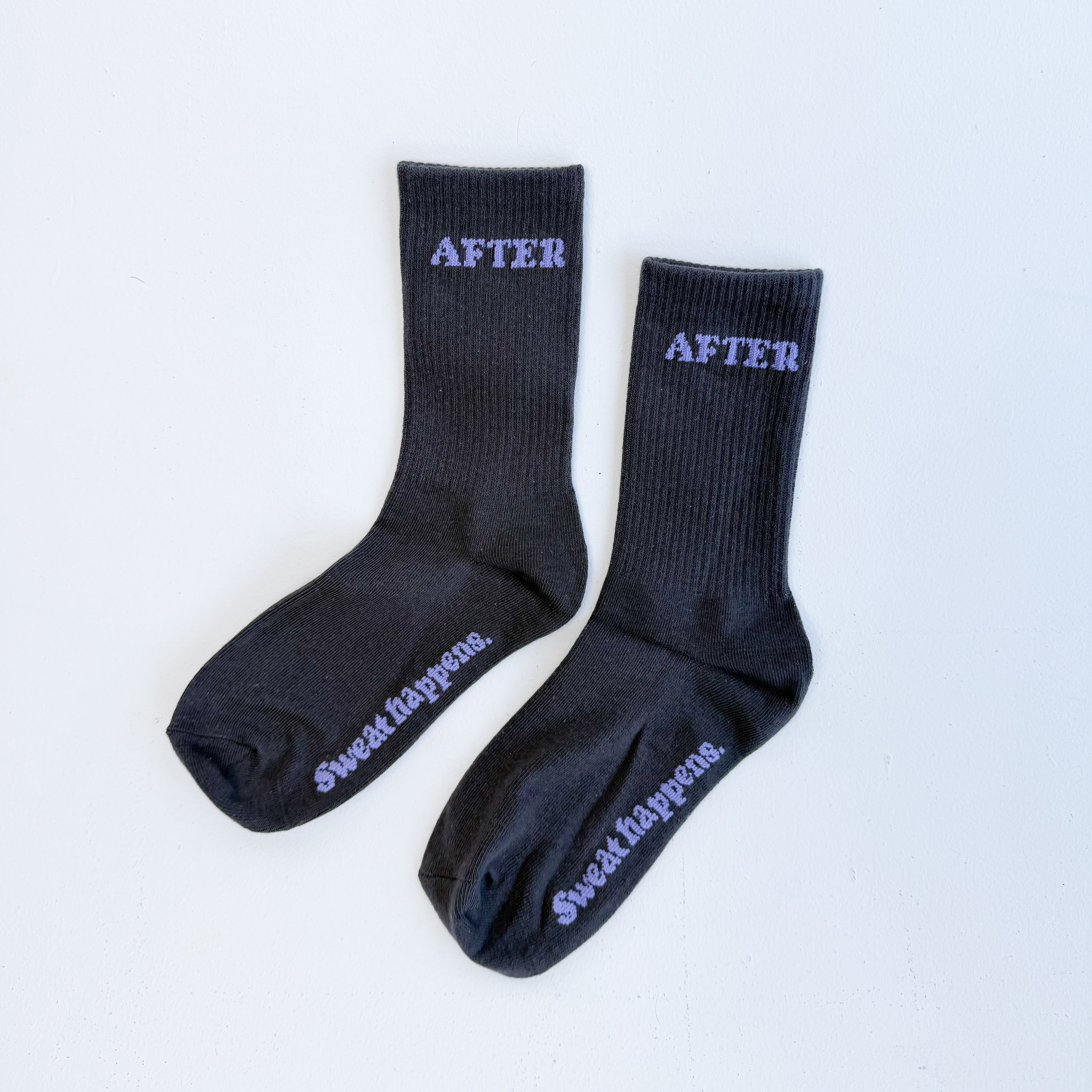 Ribbed Crew Socks